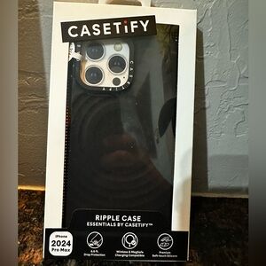 Casetify Black Ripple Case for iPhone 16 Pro Max